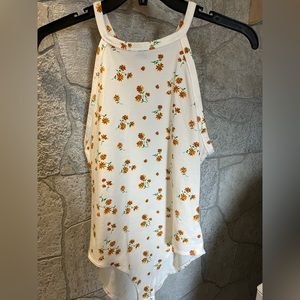 Forever 21 Floral Halter Top Body Suit!! Size L